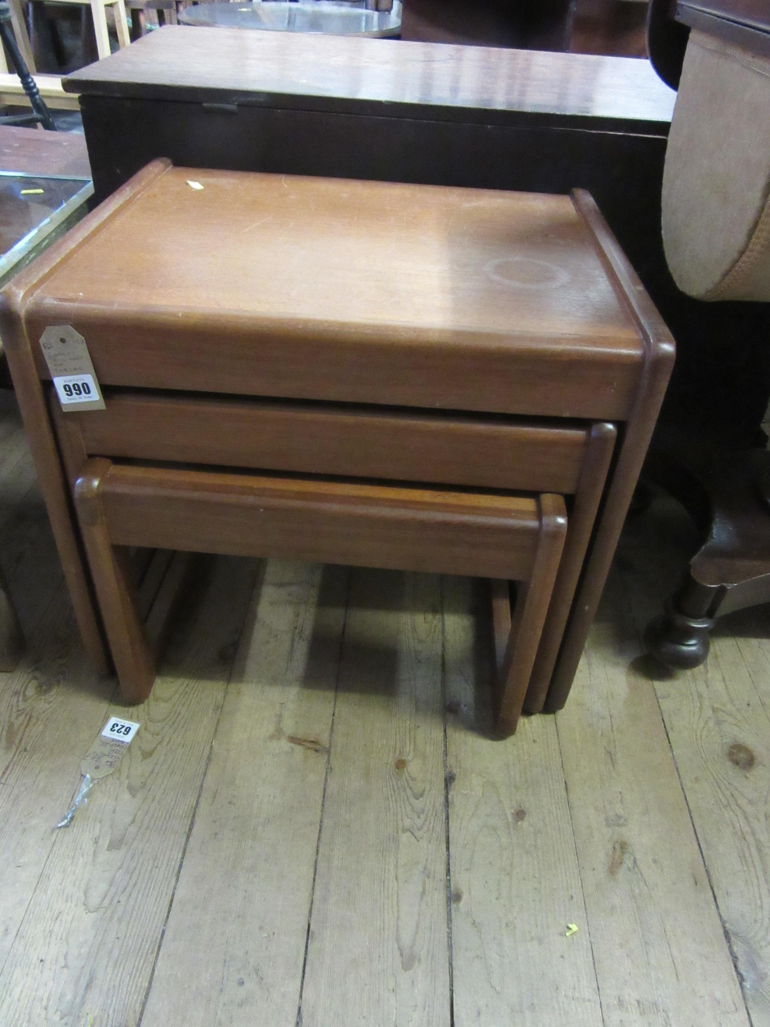 RETRO TEAK NEST OF TABLES Image