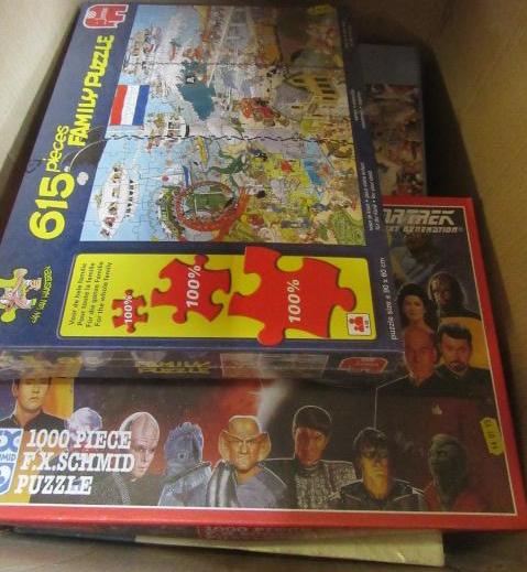 BOX OF JIGSAWS Image