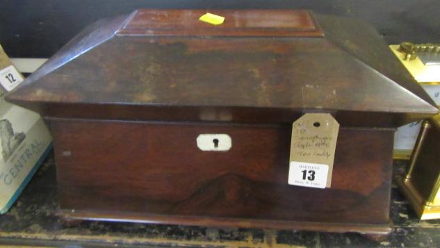 19TH CENTURY SARCOPHAGUS TEA CADDY Image