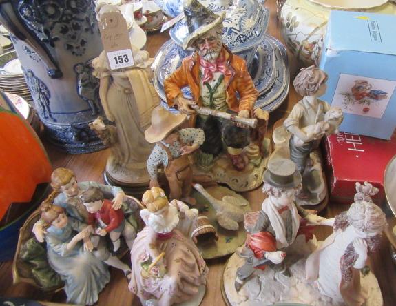 QUANTITY OF CAPO DI MONTE FIGURES ETC Image