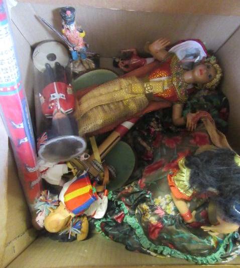 BOX OF DOLLS ETC Image