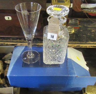 TWO BOXES OF DARTINGTON GLASS AND A DECANTER Image