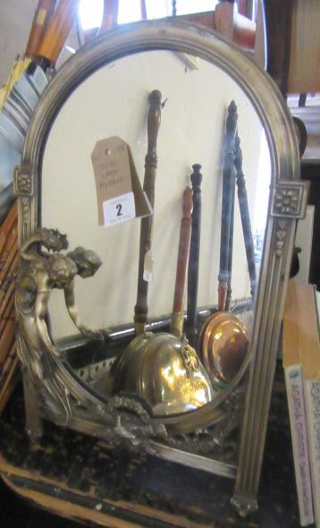 ART NOUVEAU WMF FIGURAL MIRROR Image