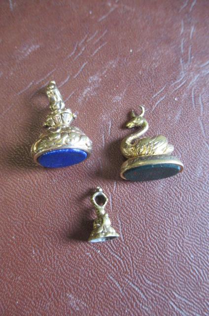 THREE FANCY FOB SEALS Image