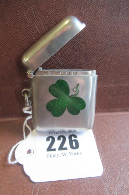 DEAKIN AND FRANCIS SILVER AND ENAMEL VESTA CASE Image