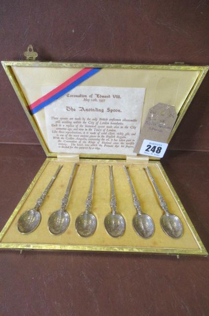 SET OF SILVER ANOINTING SPOONS Image