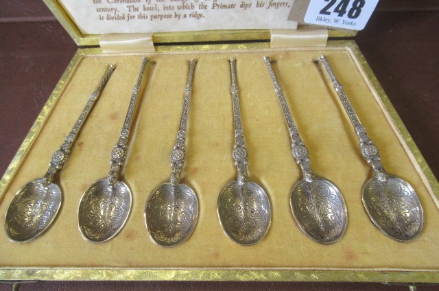 SET OF SILVER ANOINTING SPOONS Image
