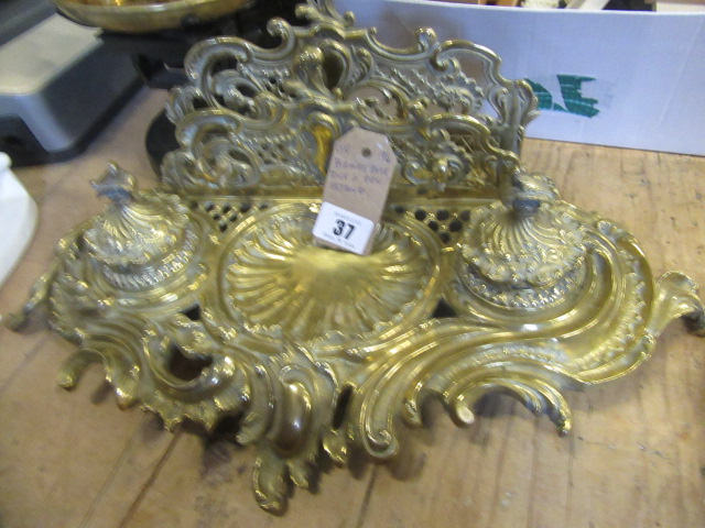 BRASS DESK STANDISH Image