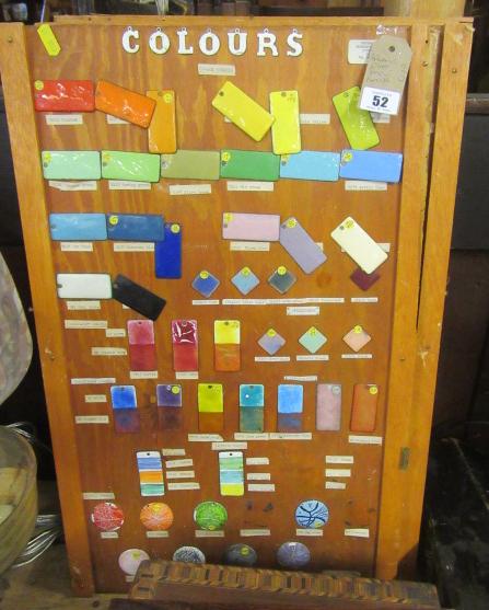 FOUR SAMPLE BOARDS INCLUDING ENAMEL AND BRASS Image