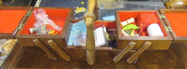 SEWING BOX AND CONTENTS Image