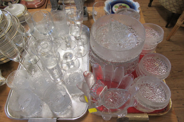 TWO TRAYS OF GLASS Image