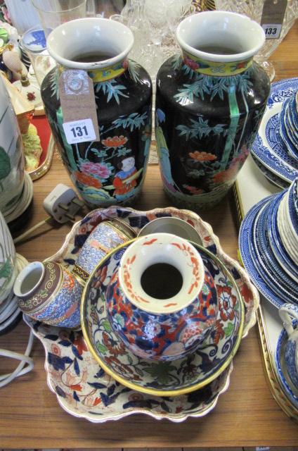 QUANTITY OF JAPANESE VASES AND OTHER ORIENTAL CERAMICS Image