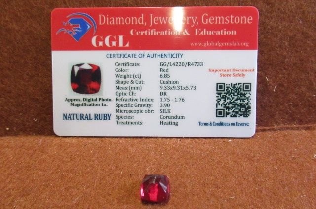 LOOSE NATURAL RUBY 6.85 CARATS Image