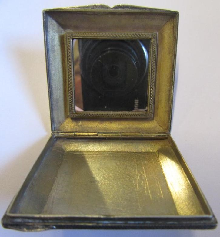 AUSTRIAN SILVER AND ENAMEL COMPACT Image