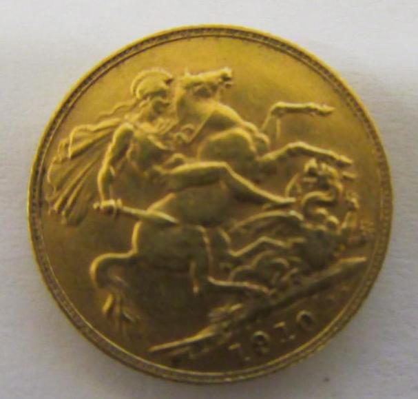 1910 GOLD SOVEREIGN Image