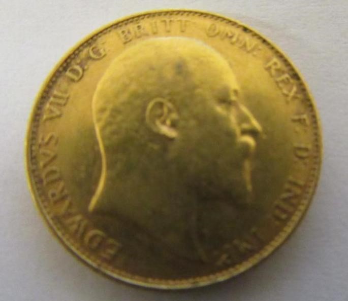 1910 GOLD SOVEREIGN Image