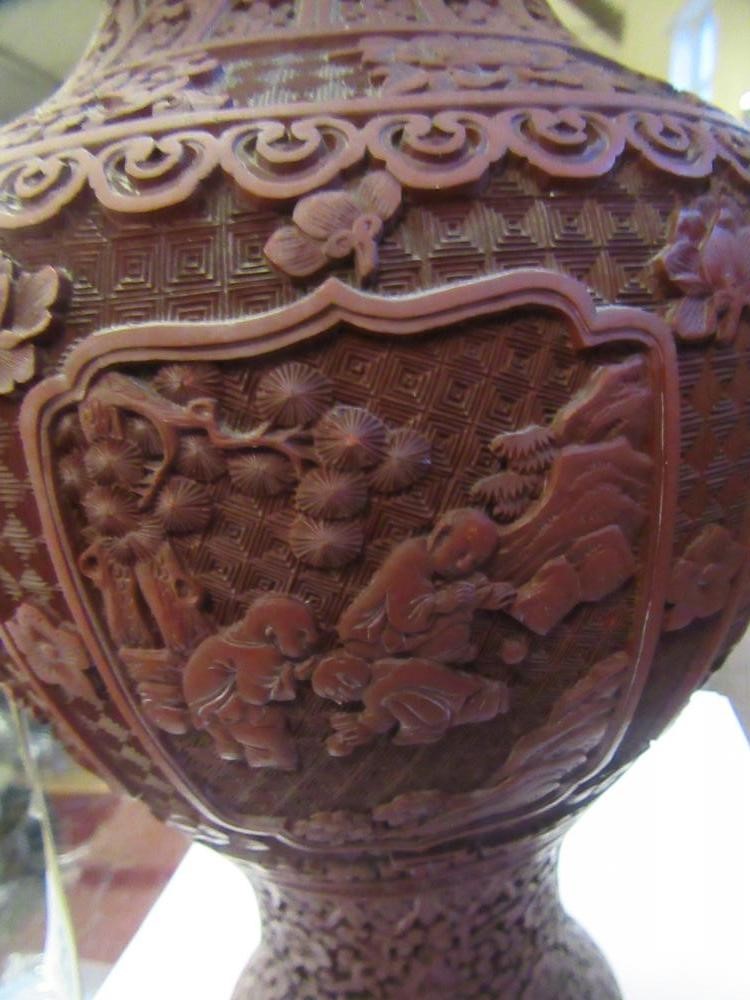 CHINESE CINNABAR LACQUER VASE Image
