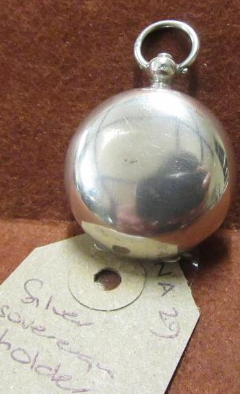 SILVER SOVEREIGN HOLDER    BIRMINGHAM 1905 Image