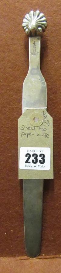 SHELL TOPPED PAPER KNIFE Image