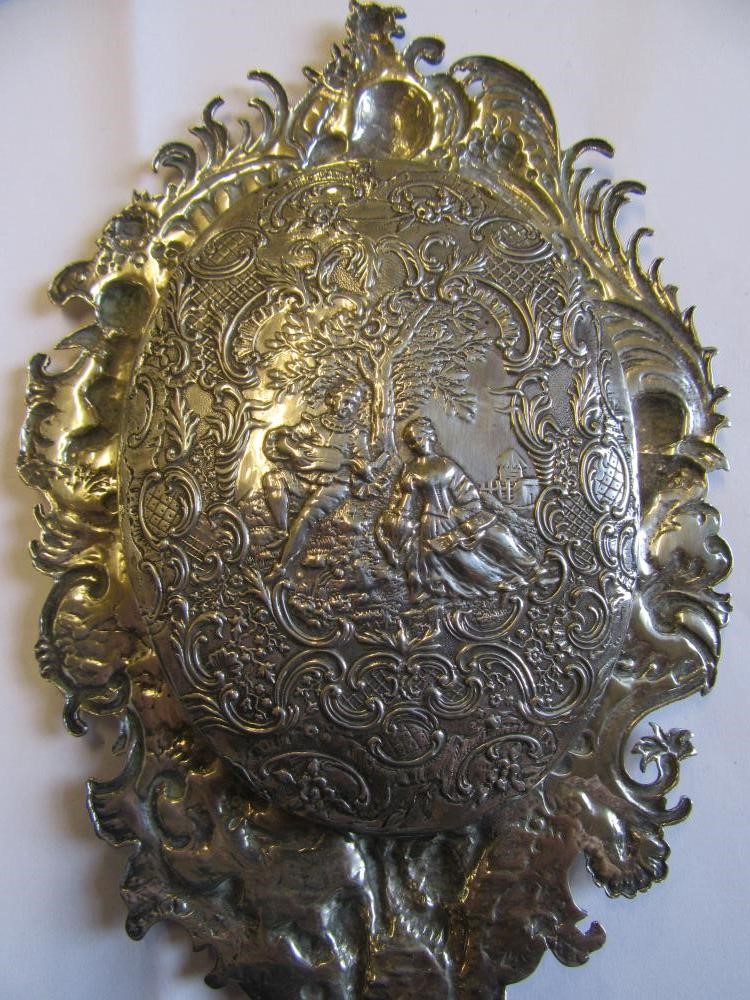 THREE SILVER MOUNTED BRUSHES  SILVER TOPPED JAR AND TWO OTHERS  (6) Image