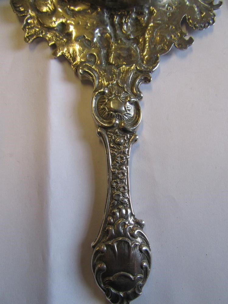 THREE SILVER MOUNTED BRUSHES  SILVER TOPPED JAR AND TWO OTHERS  (6) Image