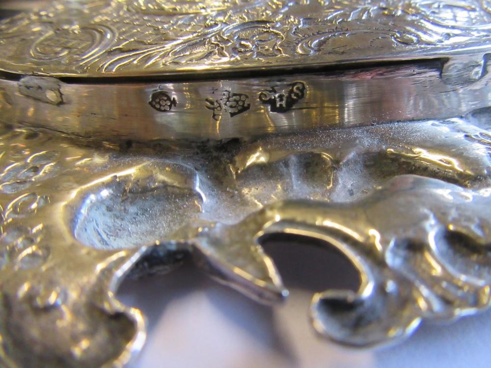 THREE SILVER MOUNTED BRUSHES  SILVER TOPPED JAR AND TWO OTHERS  (6) Image