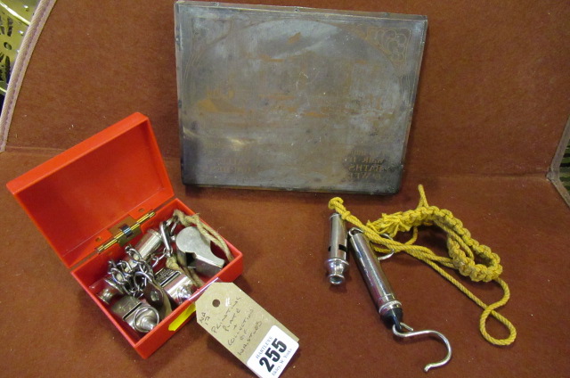 PRINTING PLATE AND COLLECTION OF WHISTLES Image