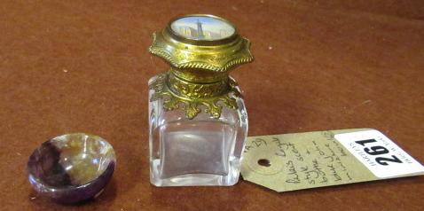 PALAIS ROYALE STYLE SCENT BOTTLE AND BLUE JOHN MINIATURE BOWL Image