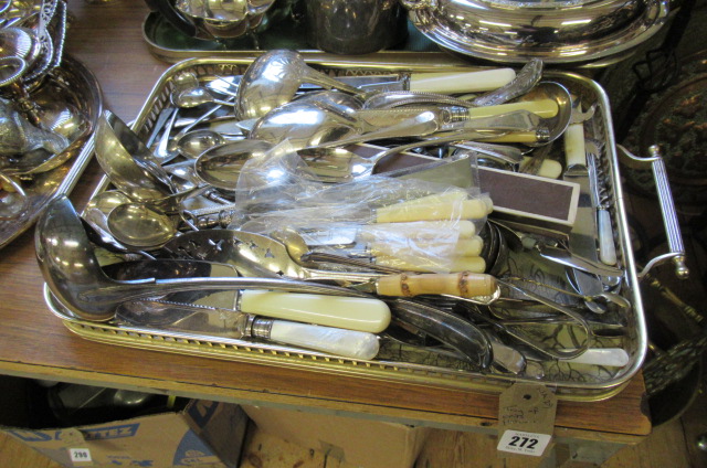 TRAY OF EPNS FLATWARE Image
