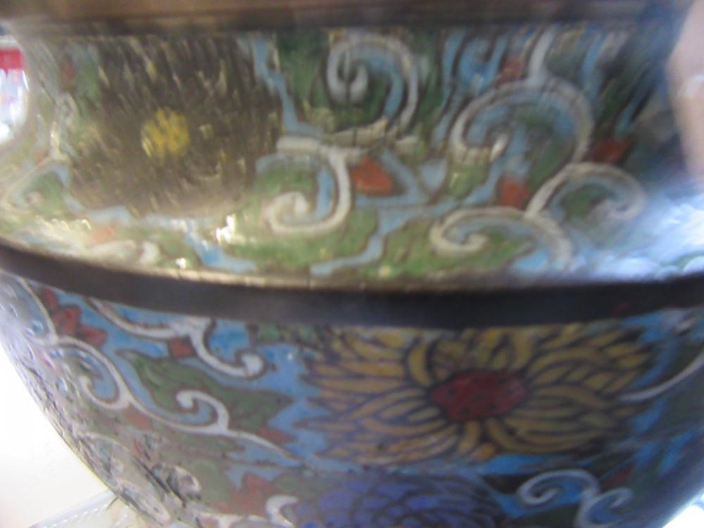 LARGE CLOISONNE JARDINIERE Image