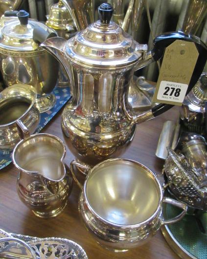 GARRARD AND CO THREE PIECE  EPNS TEA SET Image