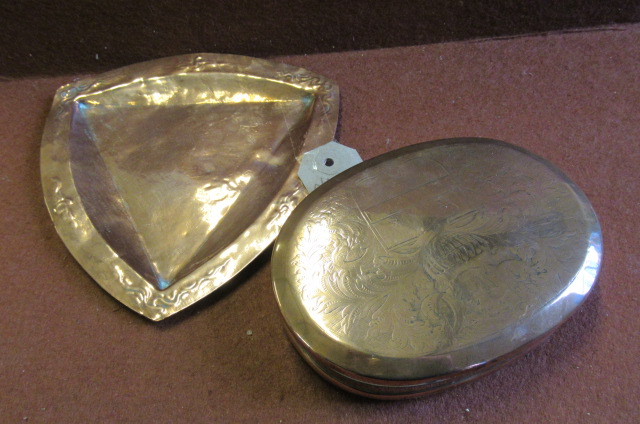 COPPER TOBACCO BOX AND TRAY Image