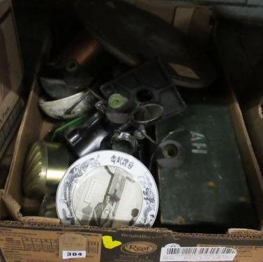 BOX OF METAL WARE Image