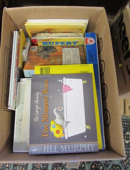 BOX OF CHILDRENS BOOKS ETC Image