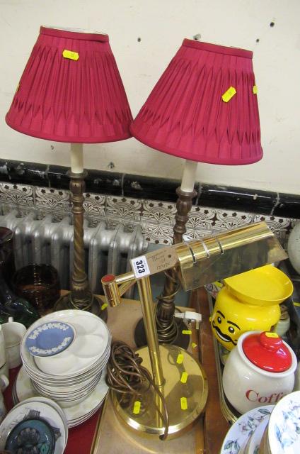 PAIR OF LAMPS AND ANOTHER Image