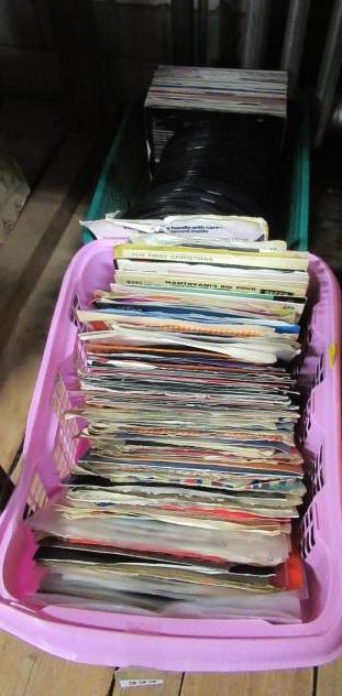TWO BOXES OF 45RPM RECORDS Image