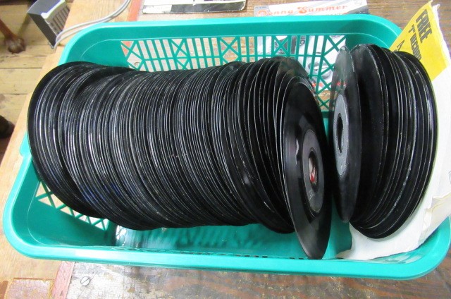 TWO BOXES OF 45RPM RECORDS Image