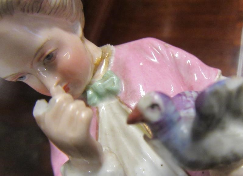 TWO GERMAN PORCELAIN FIGURES Image