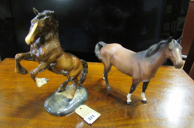 TWO BESWICK HORSES Image
