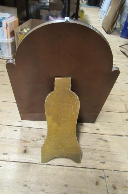 ART DECO BLUE GLASS TABLE MIRROR Image