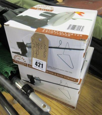 TWO BOXED ROTARY FLY DRYERS AND ROD TURNERS Image
