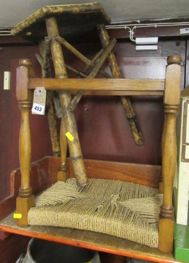 BAMBOO STOOL AND ANOTHER Image