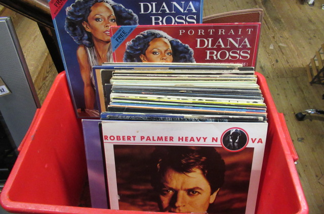 BOX OF LP RECORDS Image