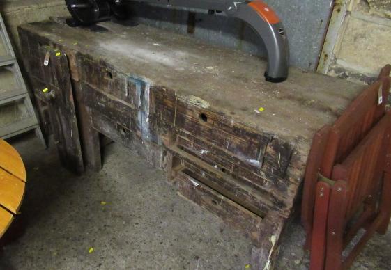 INDUSTRIAL PINE WORK BENCH Image