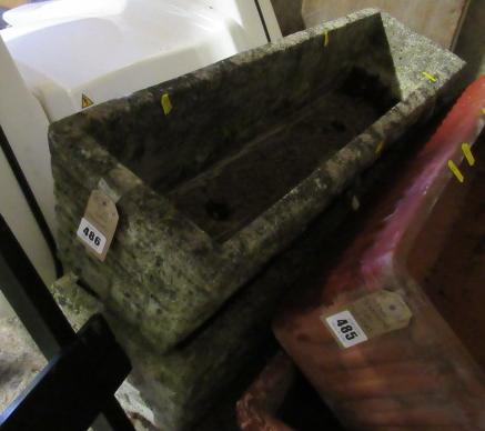 TWO GARDEN TROUGHS Image