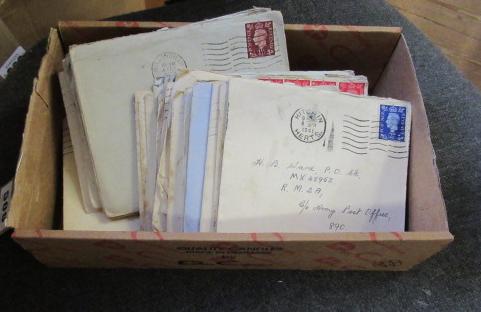 WWII LETTERS AND STAMPS Image