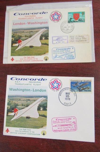 COLLECTION OF CONCORDE SPECIAL STAMP COVERS Image