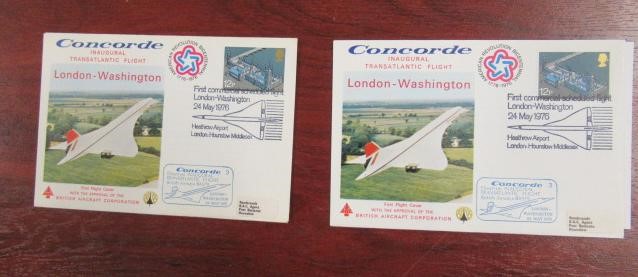 COLLECTION OF CONCORDE SPECIAL STAMP COVERS Image