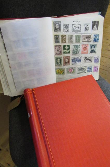 TWO ALBUMS OF WORLDS STAMPS Image