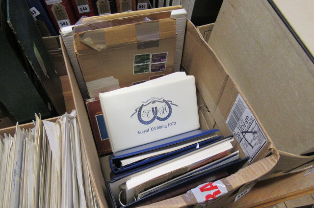 BOX OF ROYAL COMMEMORATIVE FIRST DAY COVERS Image